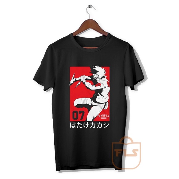 Naruto Shippuden Kakashi Black Tshirt 